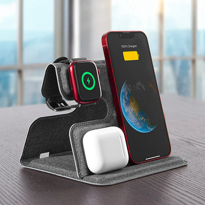Plastic 3 In 1 Wireless Charger Stand